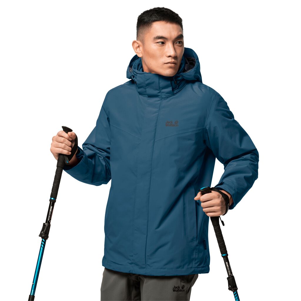 Jack Wolfskin GOTLAND μπουφαν 3 σε 1 ανδρικα βαθυ μπλε | GR0534686